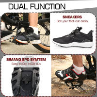 Pedales De Bicicleta BUCKLOS Dual Function MTB Plataforma Antideslizante Aluminio SPD Sistema Parte De Bicicleta - details 5