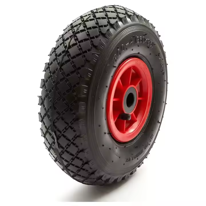 Rueda Carretilla Sacos Neumática llanta plástico 20 mm. - 1