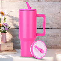 Tapa De Repuesto Para Tumblers De 40 Oz Con Pajita De Plegado Antidesbordamiento Y a Prueba De Polvo Para Stanley Material AS+PP+TP Tamaño Alrededor De 10cm*10cm*5cm Peso Alrededor De 70g - details 1