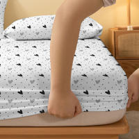 Edredón De Cama Con Patrón De Corazones Blancos Y Acabado Mate 100% Poliéster Tejido a Máquina Para Dormitorio Sin Fundas De Almohada - details 4