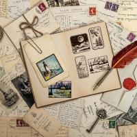 1pc Estampas Retro De Paisaje Para Scrapbooking DIY Lighthouse Montaña Bosque Vintage Silicona Transparente Sellado De Sello - details 3