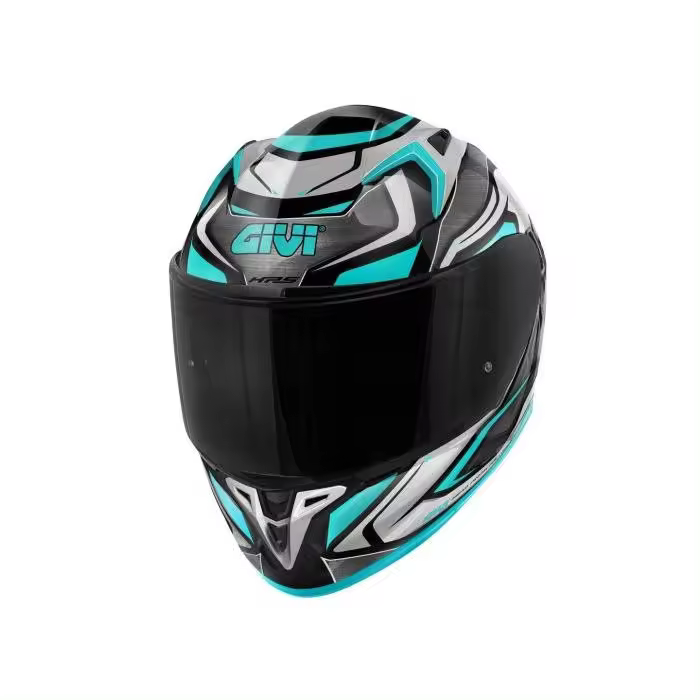 Casco Integral Givi 50.9 Atomic Titanio Plata Turquesa - 1