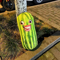 Llavero De Peluche En Forma De Sandía Divertida Creativa Muñeco De Fruta Para Bolso De Mujer Y Mochila De Niños Regalo De Cumpleaños Accesorios - details 1