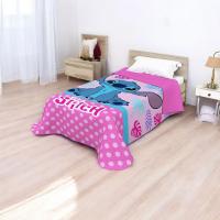 Colcha de Verano Infantil Stitch Rosa | 170x260 cm | Cama 90 cm | Ligera y Acolchada | Mercatienda.es - details 0