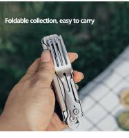 Cuchutlería Plegable Para Camping Multifuncional Portátil Incluye Cuchillo Cucharita Cuchara Abrebotellas Y Abrecajas Equipamiento Para Picnic - details 18