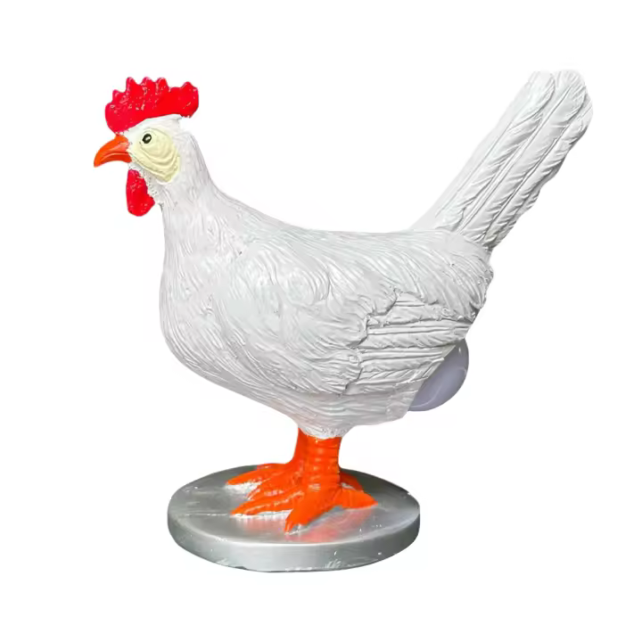 Lámpara De Mesa Creativa Con Gallo Y Huevo Cargada USB Luz Nocturna Realista Divertida Para Decoración Del Hogar - 1