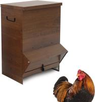 FINCA CASAREJO Tolva para Aves de Corral Chapa Imitación Madera 10/20/40L - details 0