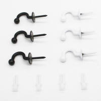 Gancho De Acero Para Colgar En La Pared Organizador De Cinturones Y Correas En Color Negro Y Blanco Accesorios Para Cocina - details 5