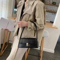 Bolso De Hombro Retro Para Mujer En Color Sólido Bolso De Mano Vintage Bolsos De Malla TPU Con Lining De Cuero Sintético - details 2