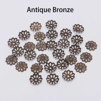 200pcs Capas De Pétalos De Flor Doradas 6mm 9mm Para Accesorios De Joyería DIY Capas De Bolas De Metal Para Creación De Joyas - details 4