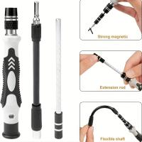 Kit De Herramientas De Reparación Doméstica Multifuncional Precision Destornillador Magnético 115 En 1 Conjunto De Bricolaje - details 2