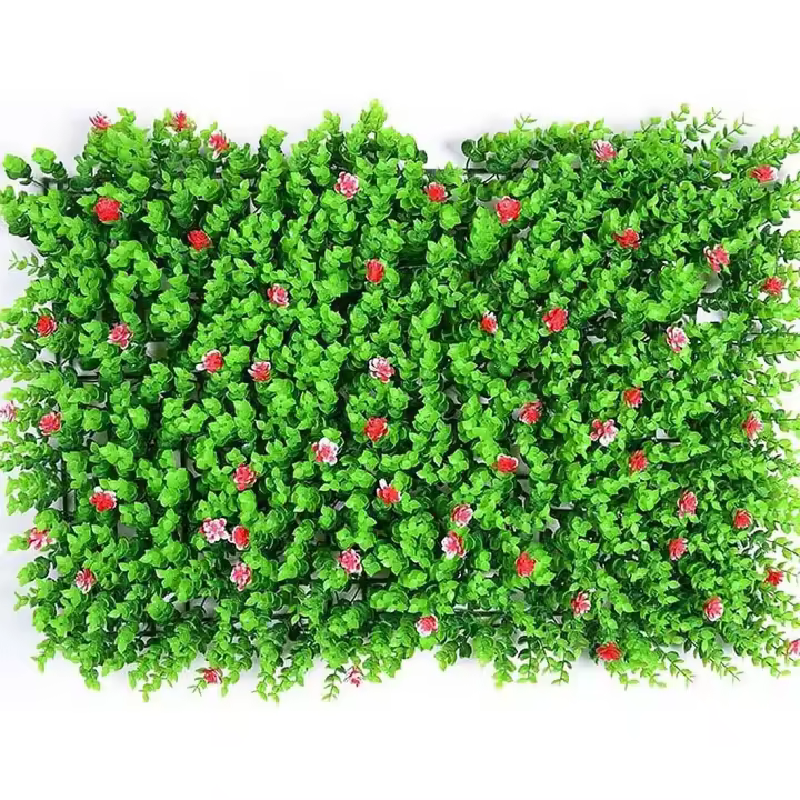PLUSHOME Panel de Decoración de Pared - Césped Simulado para Exteriores - Seto Artificial Realista - Plantas Decorativas - 1