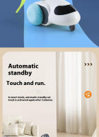 Juguete Interactivo Para Gatos Smart Auto-Running Coche Con Detección De Obstáculos Durable Para Juego En Interiores - details 7
