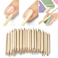 100PCS Herramientas De Arte De Uñas Limpiador De Cutícula Palitos De Madera Naranja Con Diamantes Picker De Piedras Herramientas De Manicura Y Pedicura - details 8