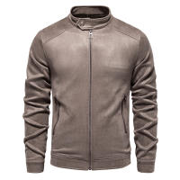 2024 nueva chaqueta de otoño e invierno para hombre, chaqueta versátil de color sólido a la moda para hombre, ropa de trabajo de gamuza, chaqueta para hombre - details 8