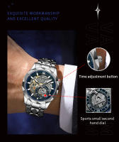 Reloj De Cuarzo Para Hombre VA VA VOOM Con Movimiento De Cuarzo Dial Hollowed out De 41mm Luminoso Dorado Luxuoso Reloj De Pulsera - details 7