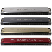 Miwayer Armónica Profesional De 24 Agujeros En Clave De C Con Estuche Metal Organ Para Principiantes Instrumentos Musicales - details 4