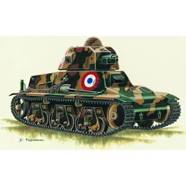 TRUMPETER 00351 FRANCE 39H TANK SA 18 37MM GUN 1/35 - 1