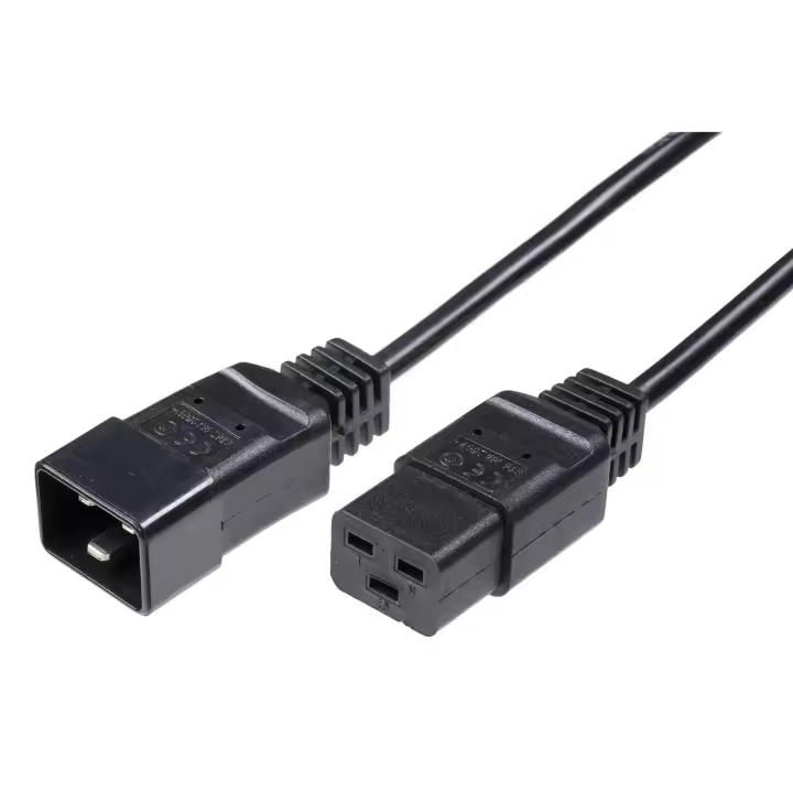 Microconnect Cable de Alimentación C19 - C20 16A 2m para Ordenador - 1