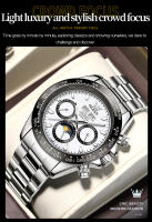 Reloj De Pulsera Mecánico OLEVS 6654 Para Hombre Lujo Cronógrafo Automático Resistente Al Agua Luminoso Marca Top Deportivo Con Fecha - details 7