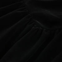 Vestido Mini De Veludo Elegante Y Moda A-Line Para Mujer Slim Con Volantes Sin Mangas Cierre De Cremallera Estilo Casual Otoño Invierno Callejero - details 11