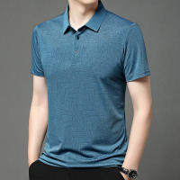 Camisa Polo Para Hombre Casual De Color Sólido Manga Corta Transpirable Cómoda Versátil Top Moda Negocios New Men's Business - details 8