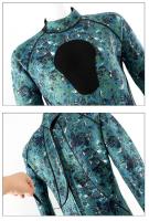 Traje De Neopreno Para Pesca Y Natación 3mm Camuflaje Adulto Completo Termal Para Surf Y Snorkel Azul Verde JoyMaySun - details 19