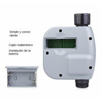 Temporizador de Riego Automático Inteligente 2024: 3 Programas Personalizables + Retraso por Lluvia | Sistema de Ahorro de Agua para Jardín/Mangueras, Bajo Consumo (6 Més Duración) | Pantalla LCD, Alerta Badería Baja, resistente a IPX5 | Kit completo - details 5