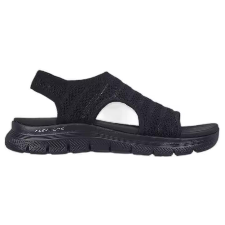 Sandalias Skechers Flex Appeal 4,0 para mujer en color negro - 1