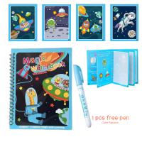 Libro Mágico De Dibujo Montessori Juguete Educativo Temprano Reutilizable Libro De Coloración Con Agua Juguetes De Dibujo Sensoriales Para Niños - details 2