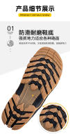 Botas De Invierno Calientes Para Hombres Botas De Nieve Antideslizantes Transpirables De Senderismo Botas De Algodón Desnudas - details 4