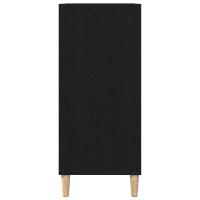 Gabinete de Registros vidaXL Negro Roble 84,5x38x89 cm Madera Elaborada - details 3