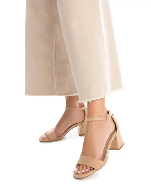 Sandalia Tacón REFRESH de Mujer en Antelina | Elegante y Cómoda - 1