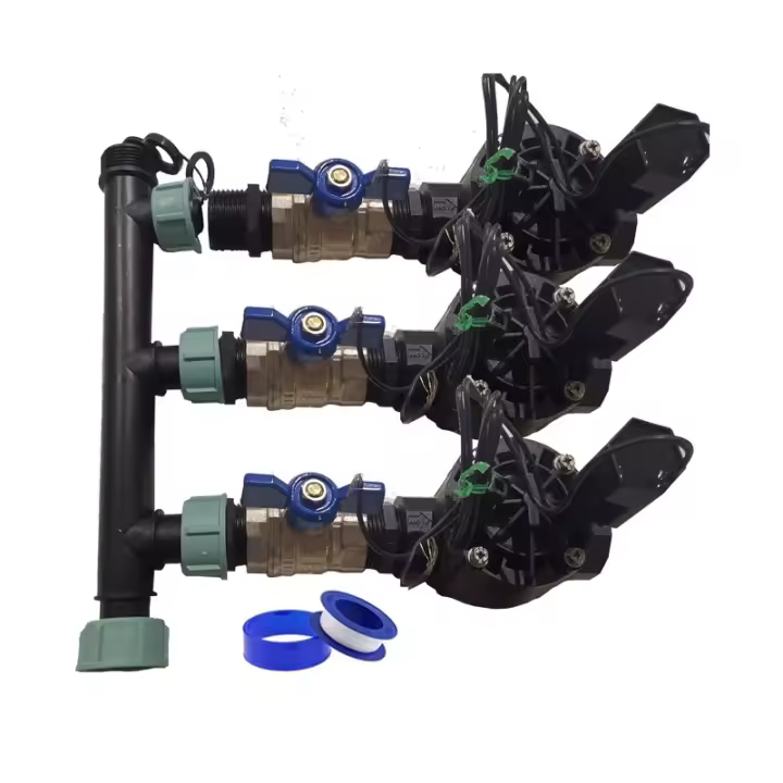 RAIN BIRD Sistema de Riego Automático para jardin de 3 zonas con Electroválvula Rain Bird HV 1" 24v. Uso con Programadores Eléctricos - 1