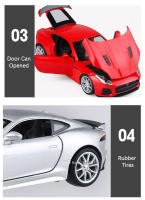 Jaguar F-type Modelo De Coche Deportivo a Escala 1:32 Con Puertas Abiertas Y Sonido Luz Vehículo Metálico Para Niños Regalo De Navidad - details 8