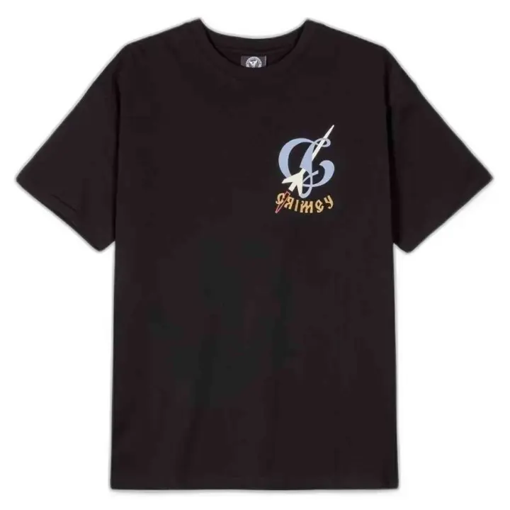 Camiseta de Manga Corta Grimey  para unisex en color negro - 1