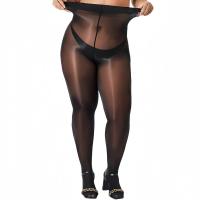 2Pcs Pantimedias De Nylon Brillantes Y Silky Para Mujer Talla Grande 150kg Cintura Alta Translúcidas Para Baile Y Fiesta - details 7