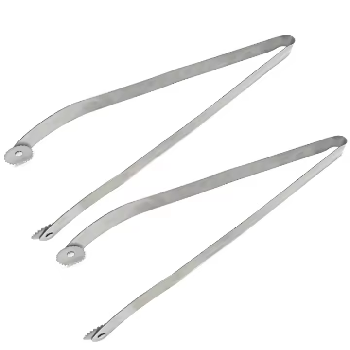 Pastillas para Parrilla giratorias, pinzas para rodillos-Salchichas, pinzas para Salchicha, pinzas Para Parrilla de inoxidable Maple - 1