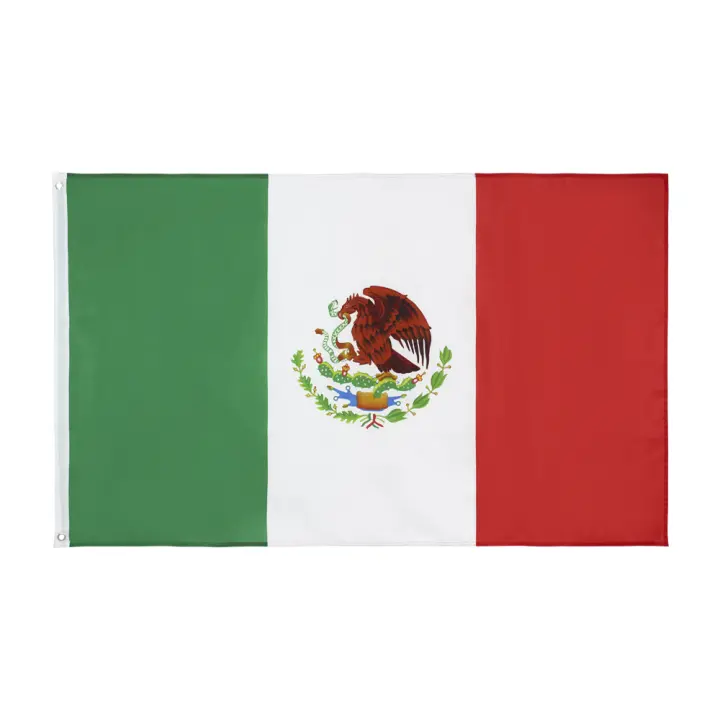 Bandera De México 3x5ft Decoración Para El Hogar Y Exterior Material Poliéster Estilo Impreso Uso Decorativo - 1