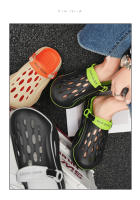 Sandalias De Coco Para Hombres Verano Zapatillas Deportivas Al Aire Libre Antideslizantes Con Agujero En La Plantilla Material EVA Tallas Reales Cierre De Correa - details 0
