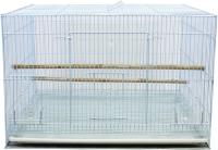 Jaula Loro Metal para Pájaros Pajarera Periquito Canarios Jaula Grande con Comedero Bebedero Saltador 60x39.5x40cm BPS-12034 - details 0