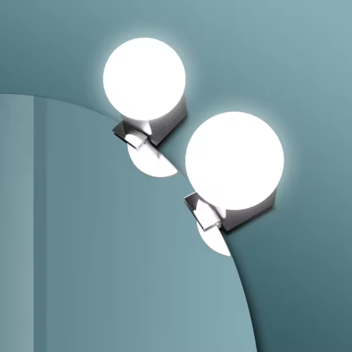Aplique LED para Espejo de Baño - Luz Blanca Fría (5700K) - 9cm | Modelo Alpha Cuadrado - 1
