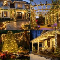 Luces LED De Navidad Para Exterior 20M 10M 220V EU Decoración De Cuerda Para Fiesta Boda Guirnalda Luz De LED Para Festivales - details 5
