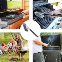 Cepillos de barbacoa de alambre largo Cepillo de alambre extra Mango de parrilla Cepillos de barbacoa de alambre 3 en 1 Cepillos de alambre Limpieza adicional para parrilla Hervidor eléctrico Cepillo de camping - details 3
