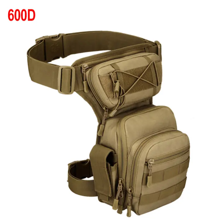 Bolsa De Pierna Para Hombres Mochila De Cintura Deportiva Multifuncional Para Senderismo Pesca Motocicleta Camping Viajes - 1