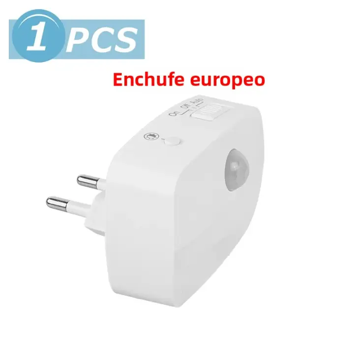 Lámpara Nocturna LED Con Sensor De Movimiento PIR Mini 3 Modos Para Dormitorio Lámpara De Borde De Cama EU Enchufe Para Armario Pasillo Baño - 1