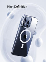Carcasa Magnética De Lujo Para iPhone Con Carga Inalámbrica Compatible Con Magsafe Adecuada Para Modelos 15 14 13 12 11 pro X XR XS Max 7 8 plus Translúcida - details 6
