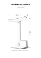 Lámpara De Escritorio LED Táctil Recargable USB Con 3 Niveles De Iluminación Protección Ocular Plegable Para Dormitorio Luz Nocturna Para Mesa - details 14