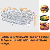 Rack Plegable Para Horno Air Fryer De 3 Camas Acero Inoxidable 304 Accesorios Para Asador Y Olla Express Adaptador Universal - details 1