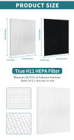Filtro HEPA Verdadero Con Carbón Activado Reemplazo Compatible Con Purificador De Aire Winix Modelos C545 P150 B151 9300 Set Único - details 1
